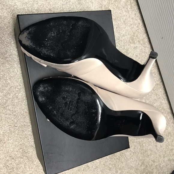 Nina Forbes Peep Toe Pumps, Powder Sand. Size 10 - Picture 7 of 7